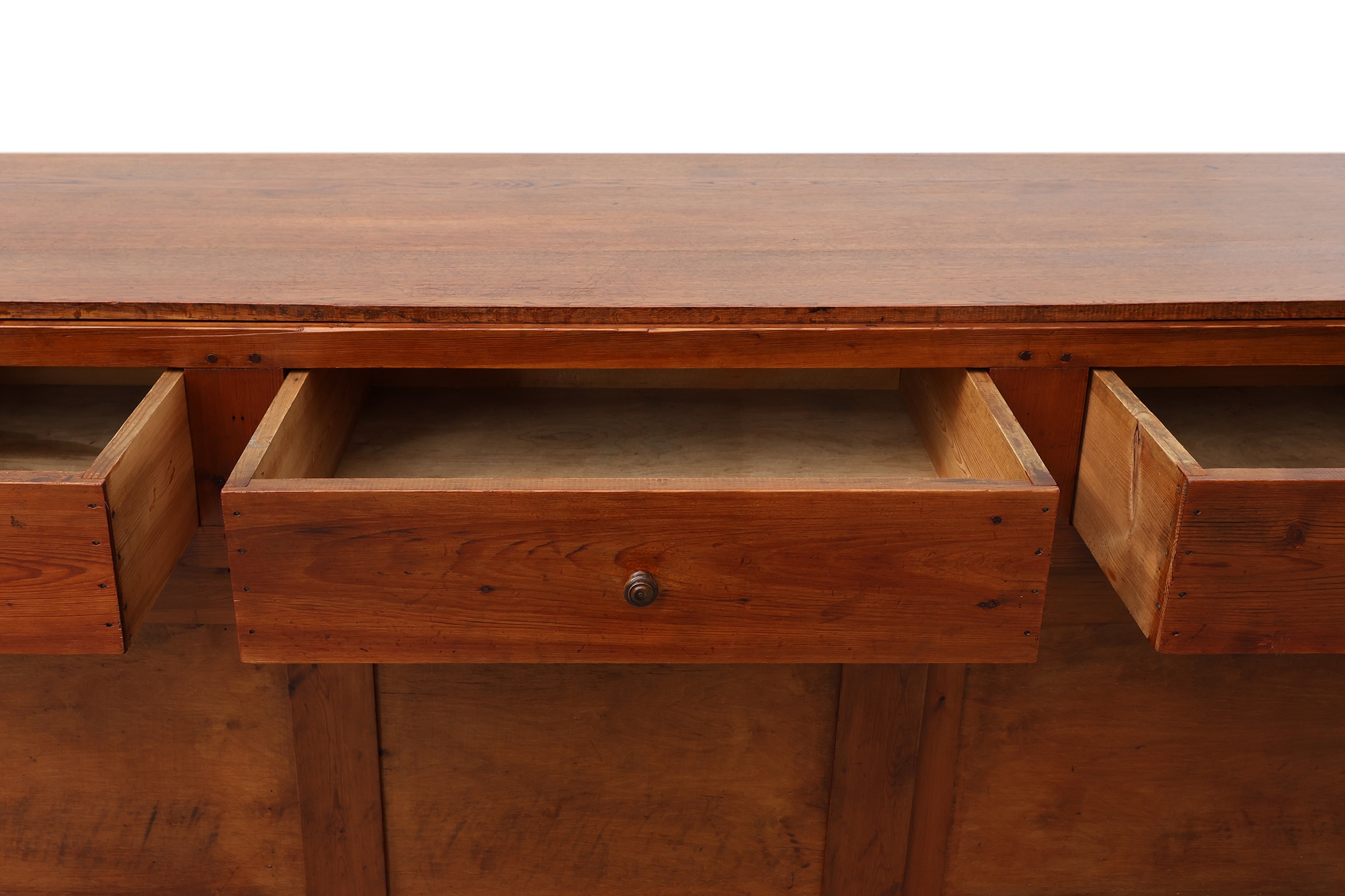 Large French Solid Oak Shop Counter or Bar Counter, Mid-19th Century, circa 1850thumbnail